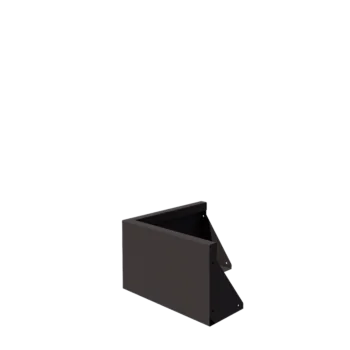 Muro de contención de acero - Esquina exterior - 50 x 50 x 30 cm - Otro color RAL