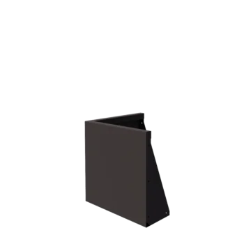 Muro de contención de acero - Esquina exterior - 50 x 50 x 50 cm - RAL7016 mate (gris antracita)