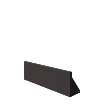 Muro de contención de acero - Recto - 100 x 30 cm - RAL7016 mate (gris antracita)