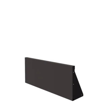 Muro de contención de acero - Recto - 100 x 40 cm - RAL7016 mate (gris antracita)