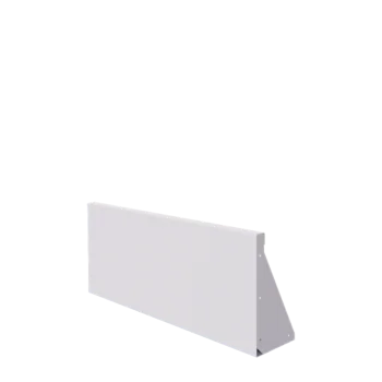 Muro de contención de acero - Recto - 100 x 40 cm - RAL9010 mate (blanco)