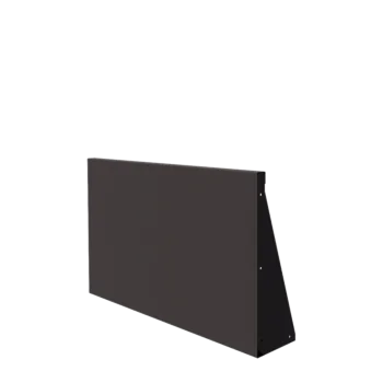 Muro de contención de acero - Recto - 100 x 60 cm - RAL7016 mate (gris antracita)