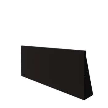 Muro de contención de acero - Recto - 150 x 60 cm - RAL9005 mate (negro)