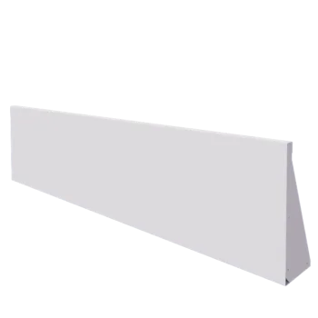Muro de contención de acero - Recto - 200 x 50 cm - RAL9010 mate (blanco)