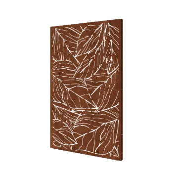Panel decorativo de acero corten - Hojas 1 - 120 x 6 x 190 cm