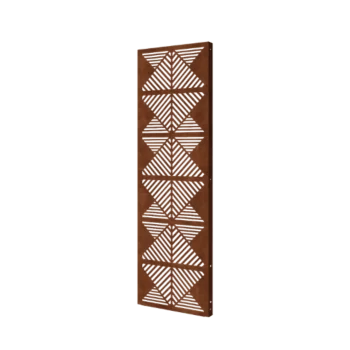 Panel decorativo de acero corten - Líneas 2 - 60 x 6 x 190 cm