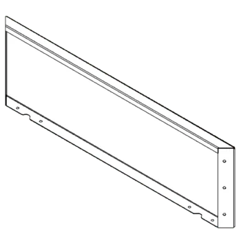 Jardinera de acero corten - Panel - 30 x 100 cm