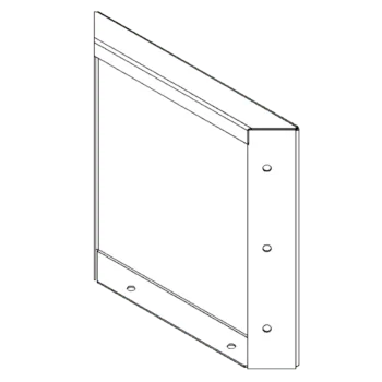 Jardinera de acero corten - Panel - 30 x 30 cm