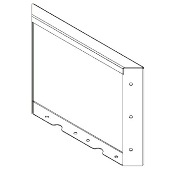 Jardinera de acero corten - Panel - 30 x 40 cm