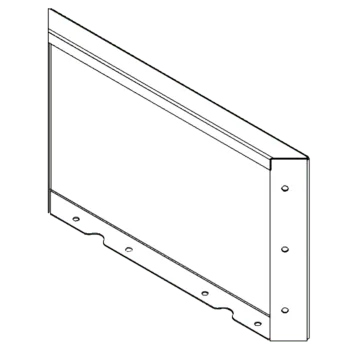 Jardinera de acero corten - Panel - 30 x 50 cm