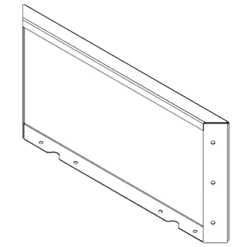 Jardinera de acero corten - Panel - 30 x 60 cm