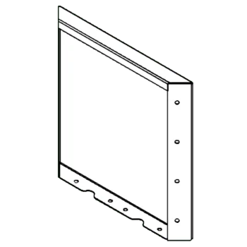 Jardinera de acero corten - Panel - 40 x 40 cm