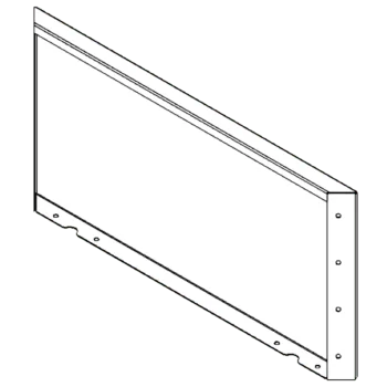 Jardinera de acero corten - Panel - 40 x 80 cm
