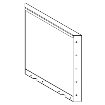 Jardinera de acero corten - Panel - 50 x 50 cm