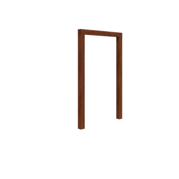 Pérgola de acero corten - Recto - 150 x 230 cm - Sin base de hormigón
