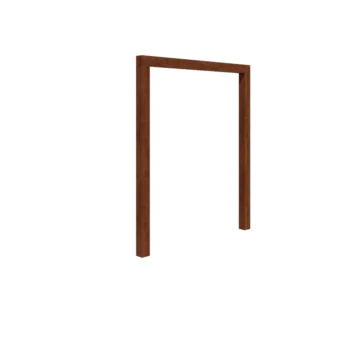 Pérgola de acero corten - Recto - 200 x 230 cm - Sin base de hormigón
