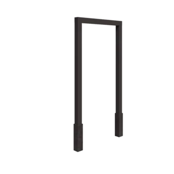 Pérgola de acero - Recto - 150 x 230 cm - Otro color RAL - Con base de hormigón