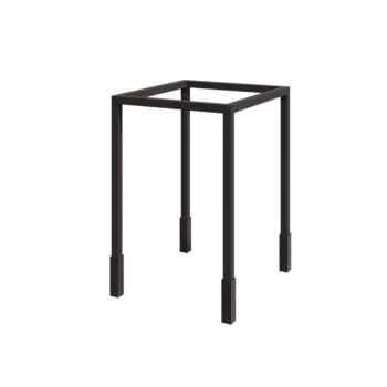 Pérgola de acero - Cuadrado - 224 x 200 x 230 cm - RAL7016 mate (gris antracita) - Con base de hormigón