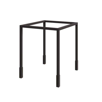 Pérgola de acero - Cuadrado - 274 x 250 x 230 cm - RAL7016 mate (gris antracita) - Con base de hormigón