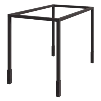 Pérgola de acero - Cuadrado - 424 x 250 x 230 cm - Otro color RAL - Con base de hormigón