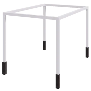 Pérgola de acero - Rectángulo - 424 x 300 x 230 cm - RAL9010 mate (blanco) - Con base de hormigón