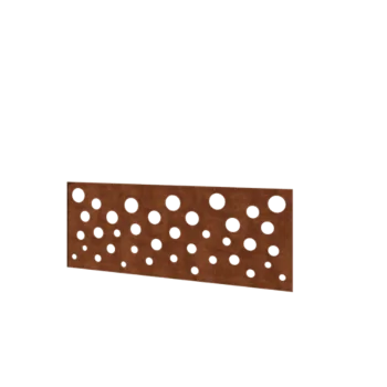Valla de acero corten H - Panel B - 120 x 47,5 cm