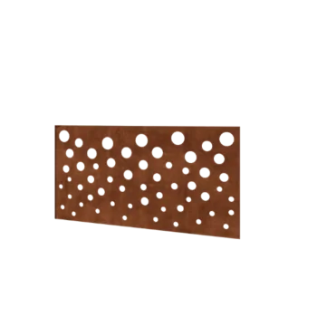 Valla de acero corten H - Panel B - 120 x 63,3 cm