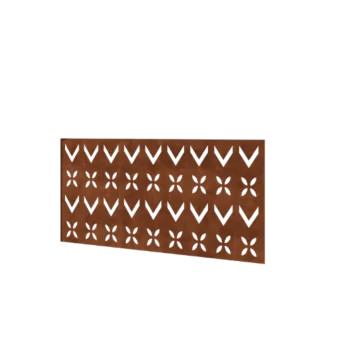 Valla de acero corten H - Panel V - 120 x 63,3 cm