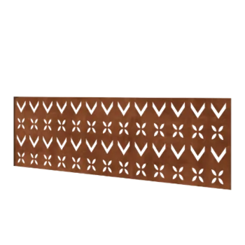 Valla de acero corten H - Panel V - 180 x 63,3 cm
