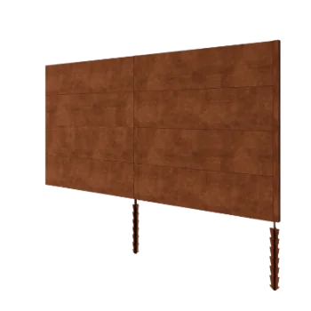 Valla de acero corten H4 - Juego completo - 372 x 6 x 190 cm