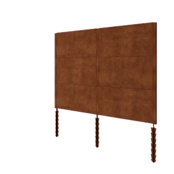 Valla de acero corten H3 - Juego completo - 258 x 6 x 190 cm