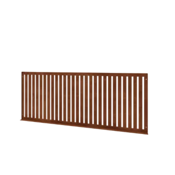 Celosía decorativa de acero corten S - Panel - 149 x 3 x 60 cm