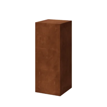 Pedestal de acero corten - Ohio - 40 x 40 x 100 cm
