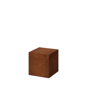 Pedestal de acero corten - Ohio - 40 x 40 x 40 cm
