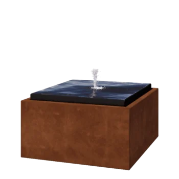 Fuente de acero corten - Orin - 80 x 80 x 40 cm