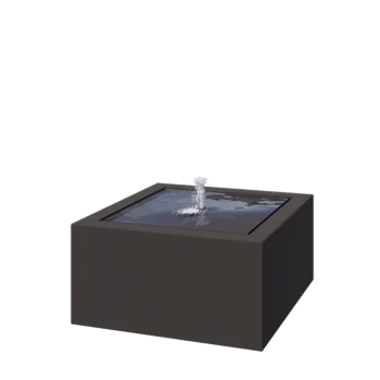 Fuente de aluminio - Lyra - 80 x 80 x 40 cm - Otro color RAL - Con Iluminación LED